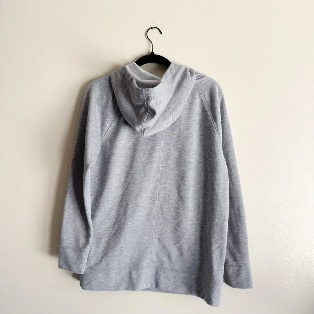 Athleta Grey Incline Hoodie Hooded Sweatshirt Small
